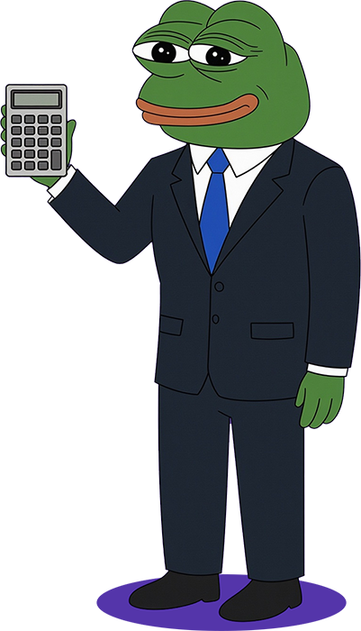 Pepe calculator illustration