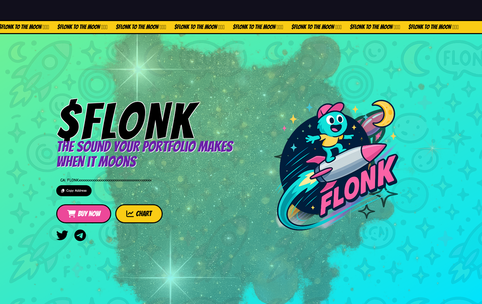  FLONK: The Solana Meme Frog  template